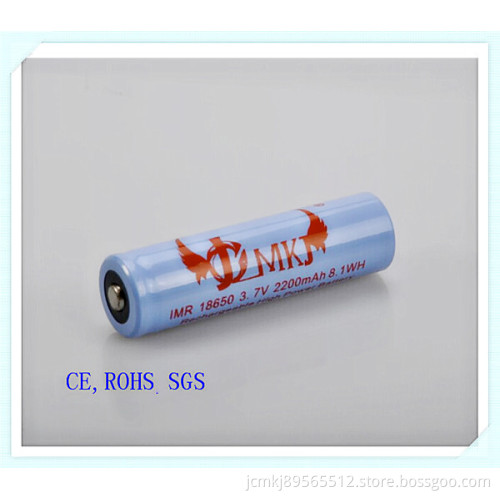 Li-ion Battery 18650-2200mAh, High Cap, Power Bank, E-Cigarette Battery, Power Bank, Lithium 18650 Battery Pack, High Cap, Flashlight Battery, Li Ion Battery